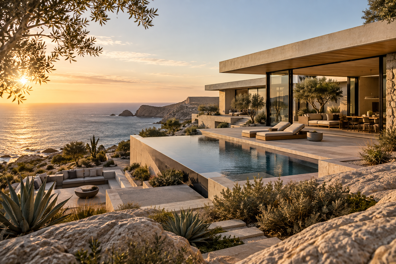 Casa Serein overlooking the ocean